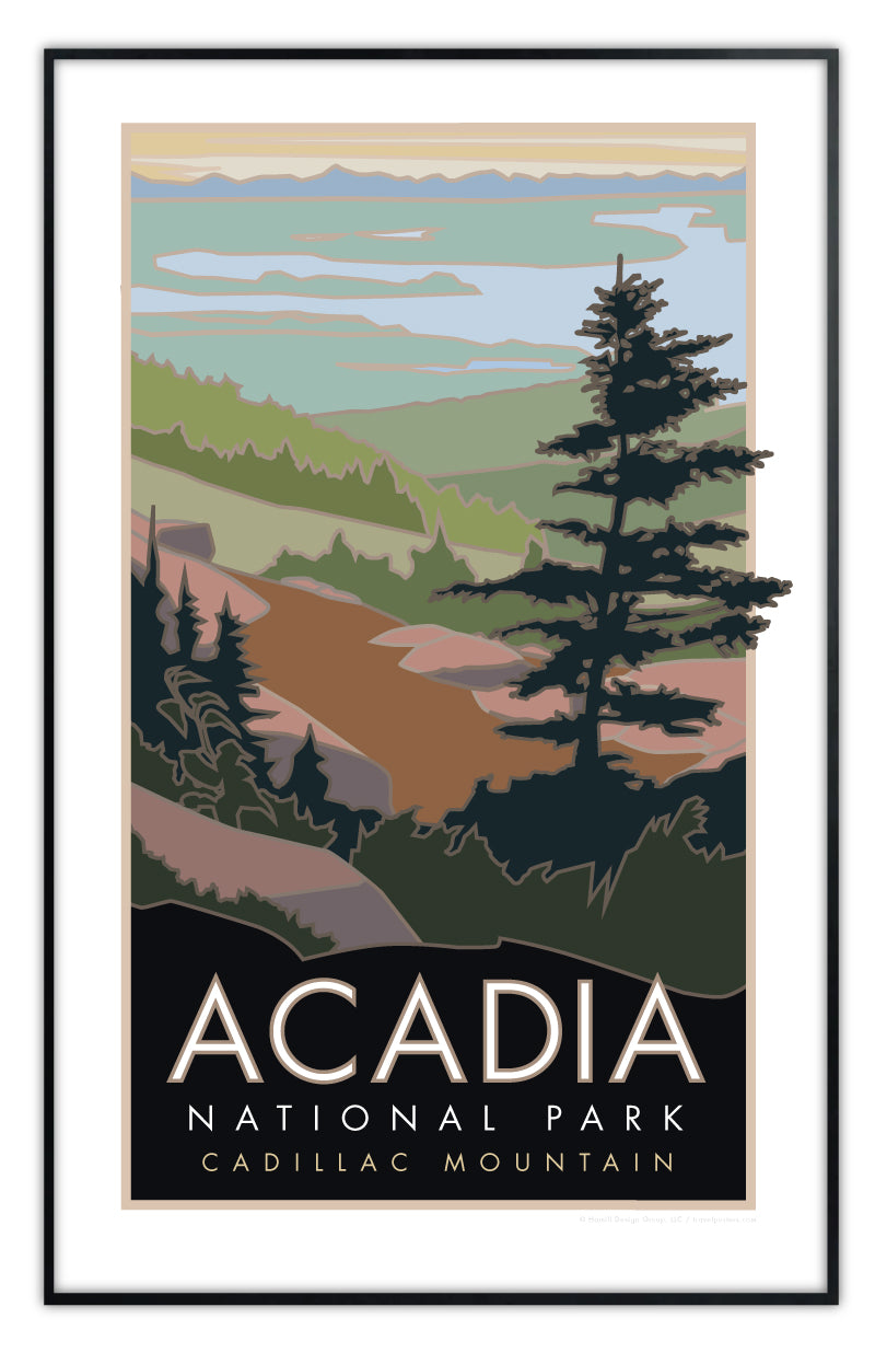 Acadia National Park, Cadillac Mountain, Maine - Poster