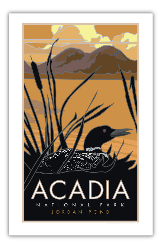 Acadia National Park, Jordan Pond, Maine - Poster