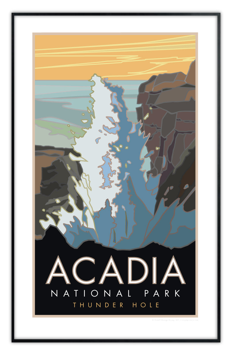 Acadia National Park, Thunder Hole, Maine - Poster