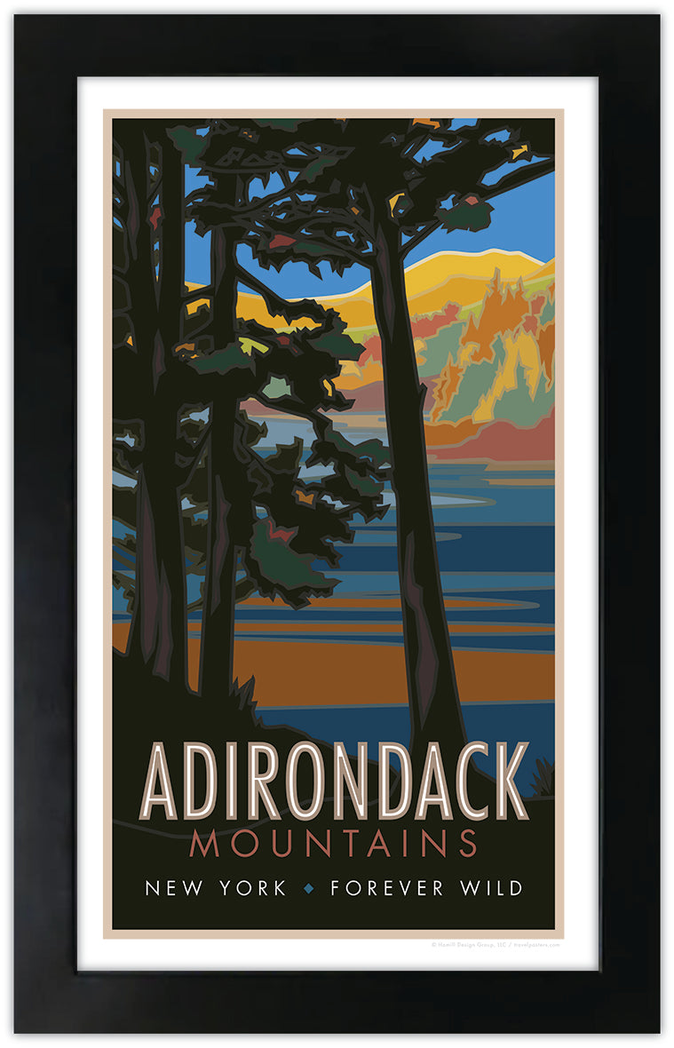 Adirondack Mountains, New York - Poster