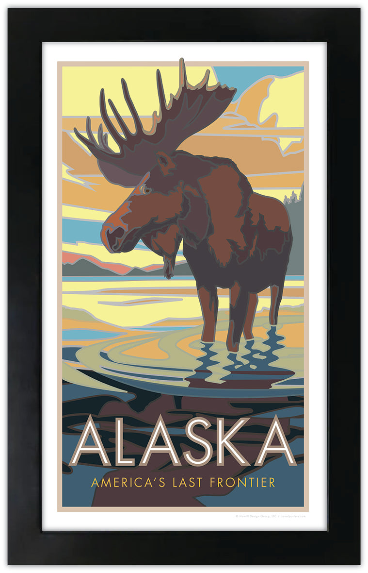 Alaska National Parks, Moose View Poster