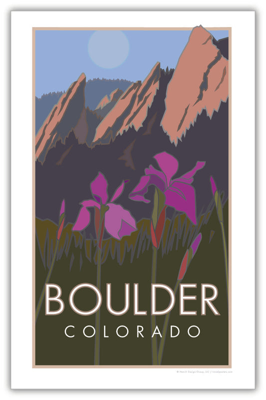 Boulder Iris, Colorado - Poster