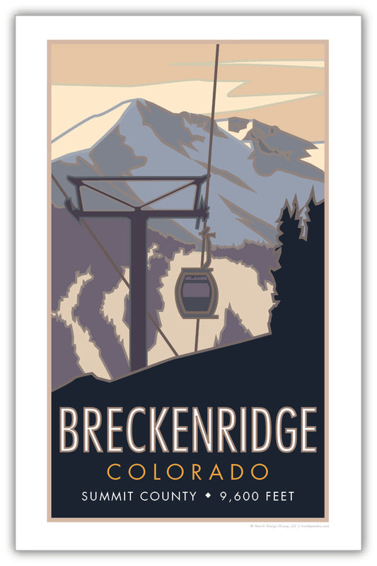 Breckenridge, Colorado, Ski Gondola - Poster