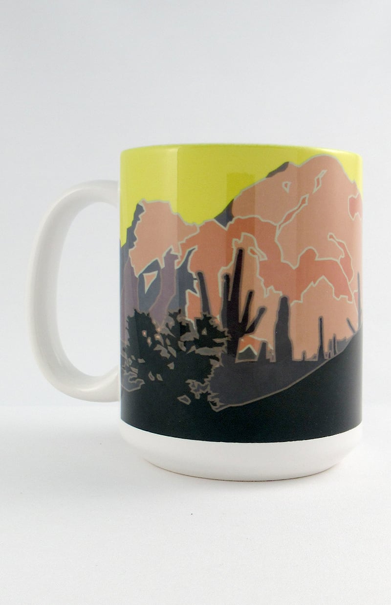 Camelback Mountain, Arizona - 15oz. Ceramic Mug