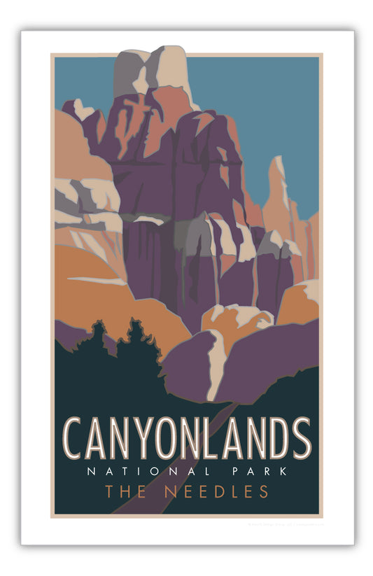 Canyonlands National Park, Utah - The Needles - Poster