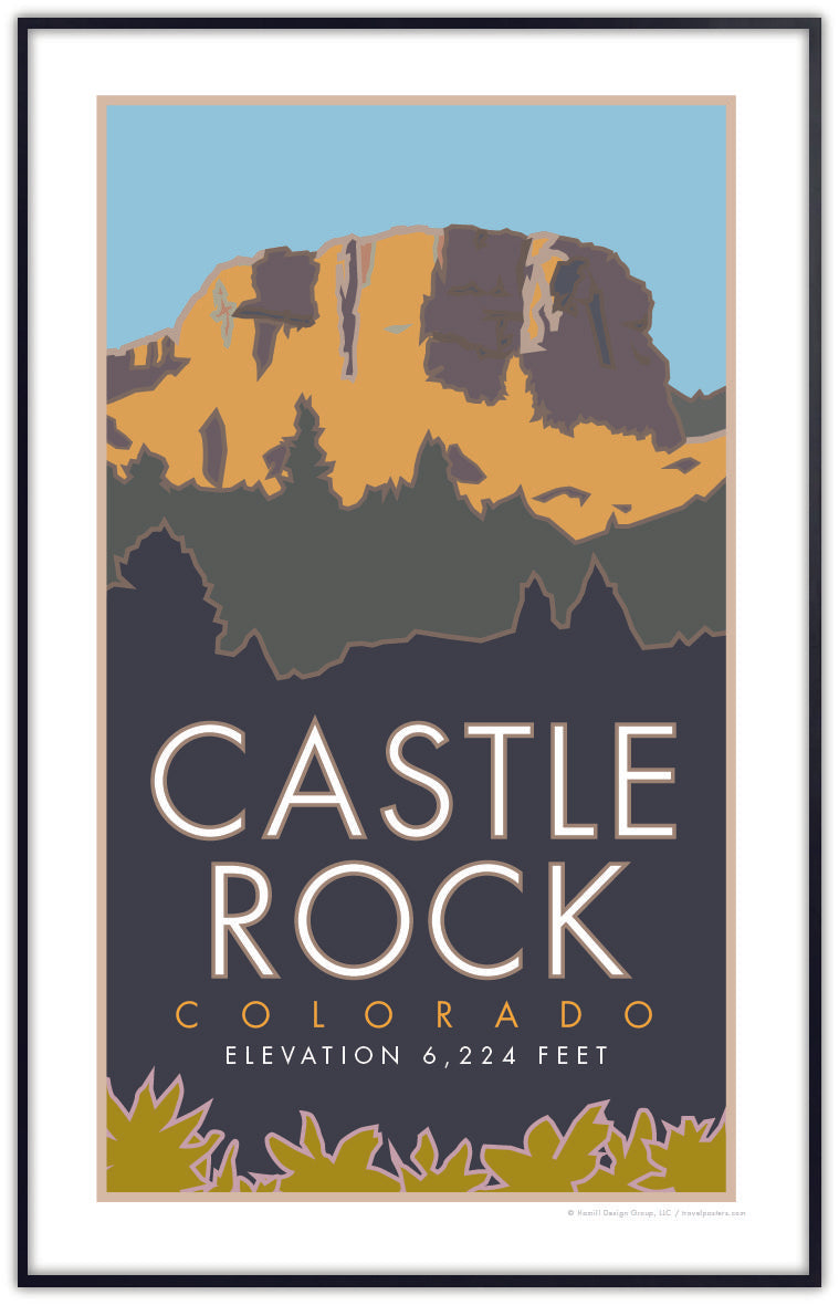 Castle Rock, Colorado - Poster