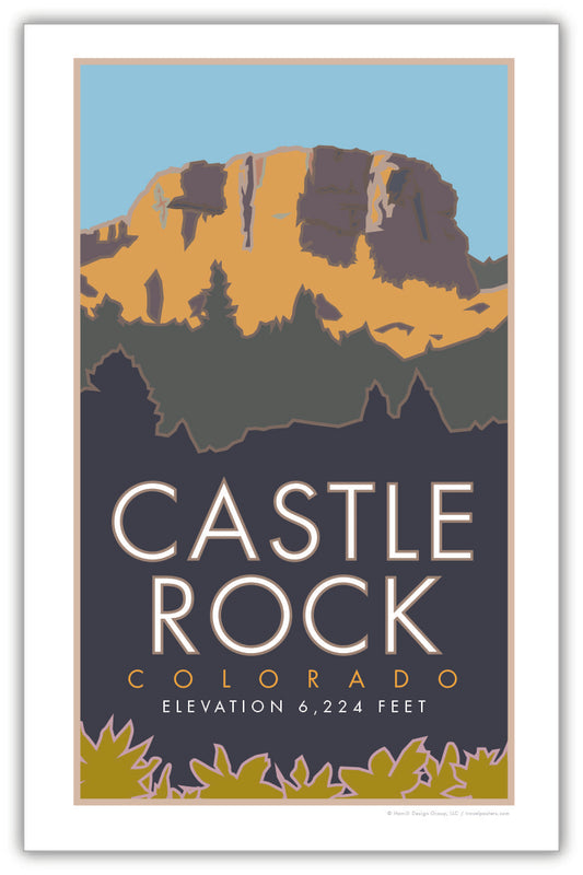 Castle Rock, Colorado - Poster