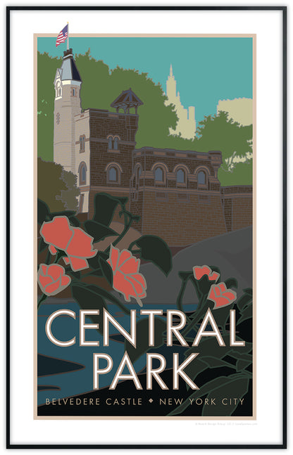 Central Park (Belvedere Castle), New York City - Poster