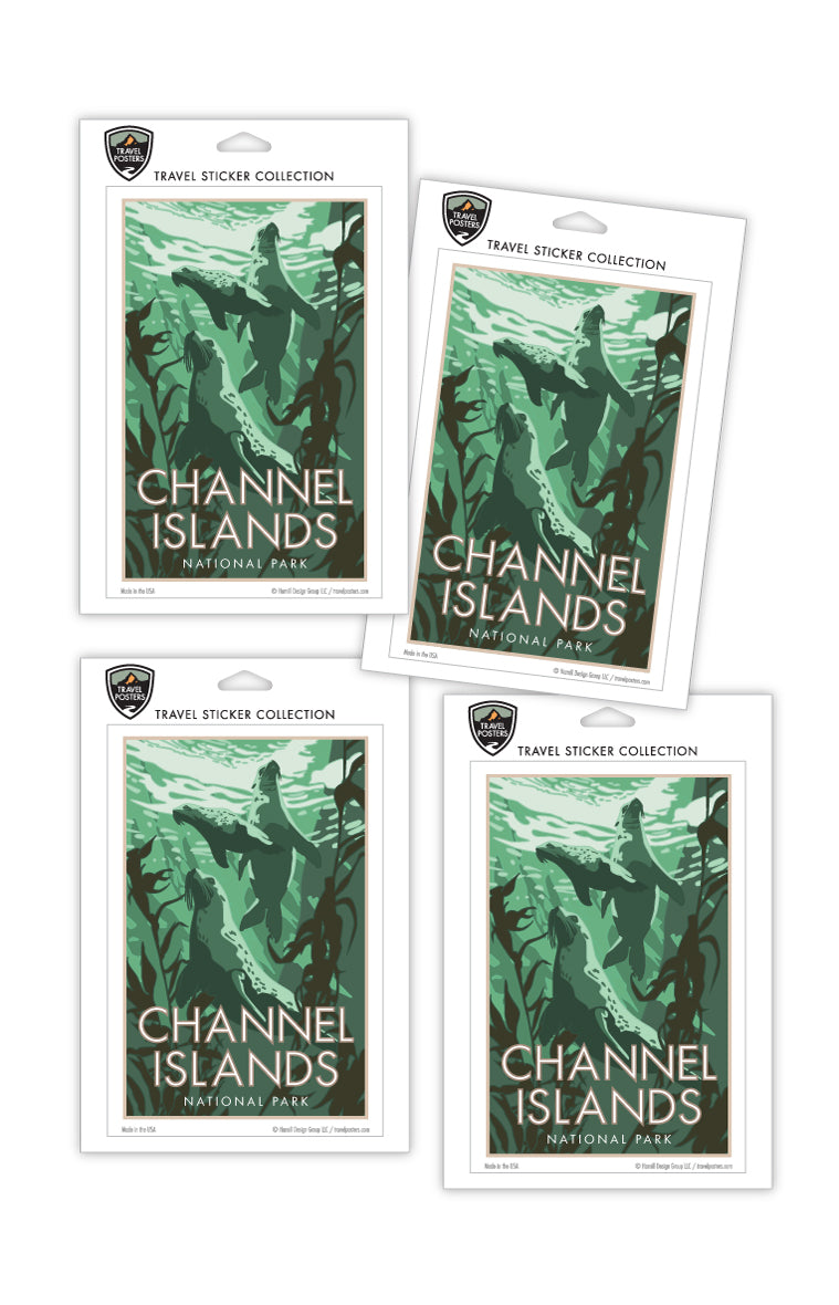 Channel Islands National Park, California - 4" x 6" Sticker