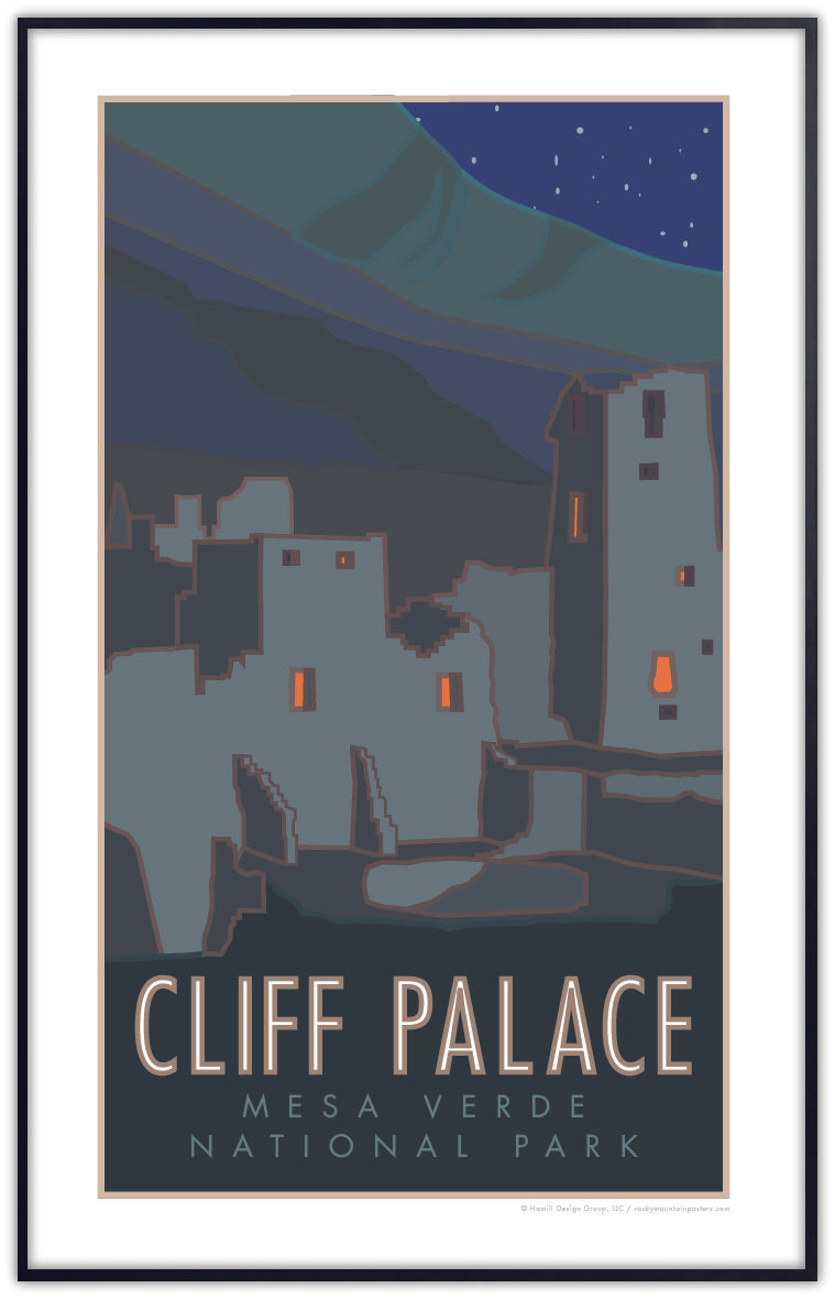 Cliff Palace, Mesa Verde National Park, Colorado - Poster