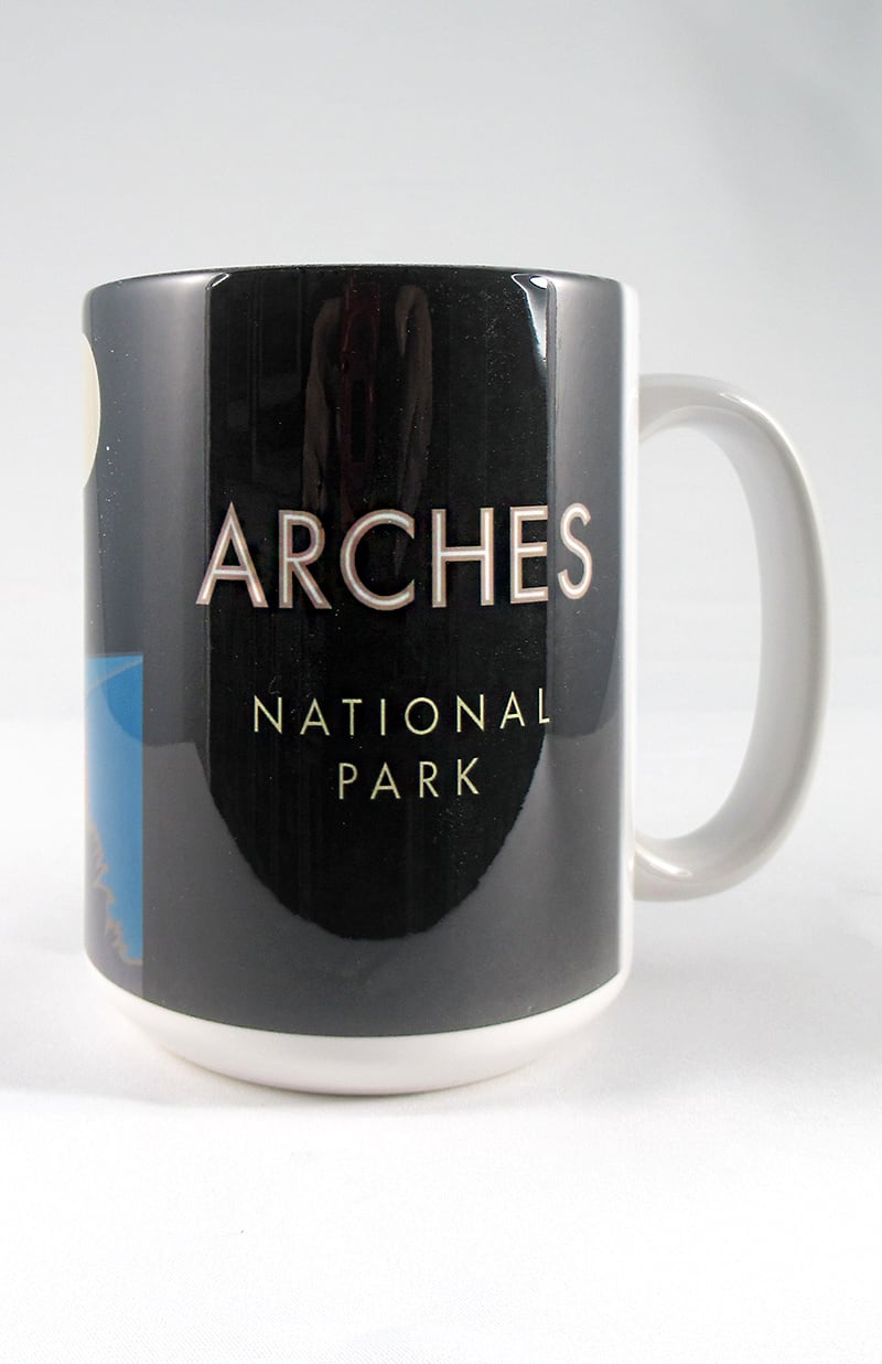 Arches National Park, Delicate Arch at Night, Utah - 15oz. Ceramic Mug