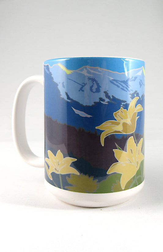 Breckenridge, Colorado, Summer Lilies -15oz. Ceramic Mug