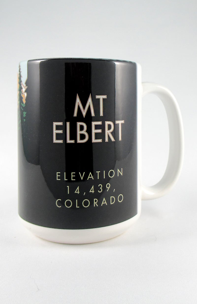 Mt. Elbert, Colorado - Colorado 14er - 15oz. Ceramic Mug