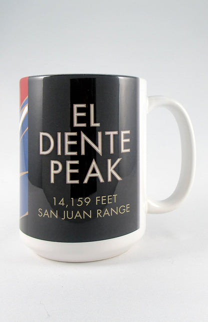 El Diente Peak, Colorado - Colorado 14er - 15oz. Ceramic Mug