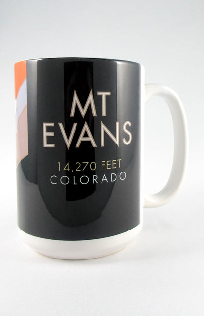 Mt. Evans, Colorado - Colorado 14er - 15oz. Ceramic Mug