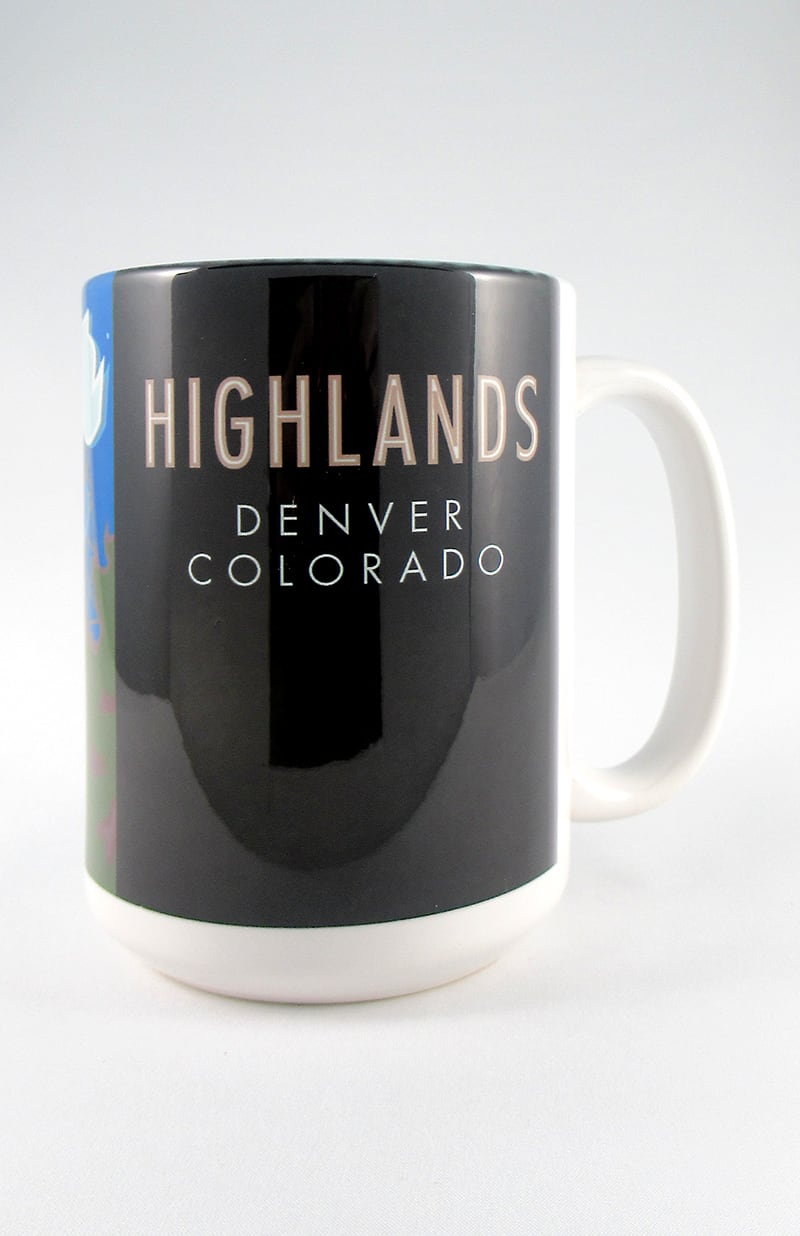 Highlands Neighborhood, Denver, Colorado - 15oz. Ceramic Mug