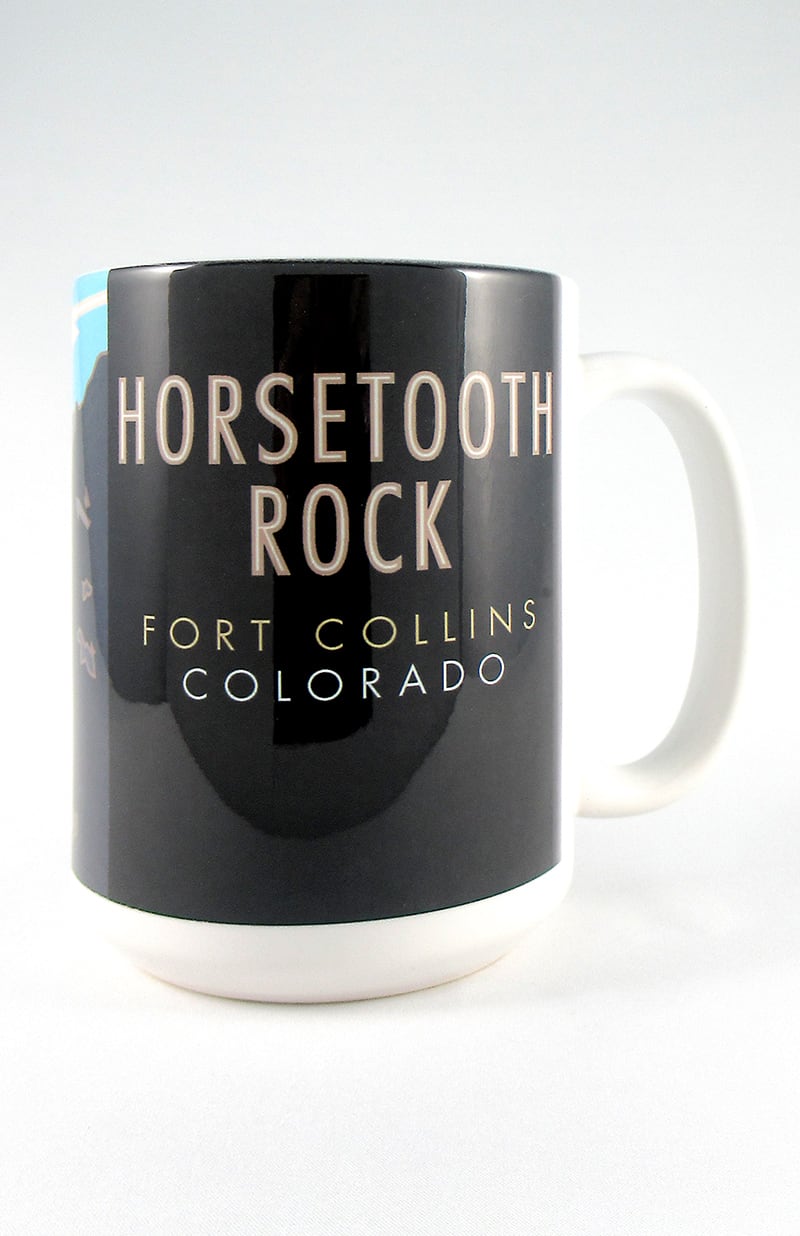 Horsetooth Rock, Colorado - 15oz. Ceramic Mug