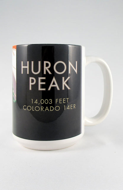 Huron Peak, Colorado - Colorado 14er - 15oz. Ceramic Mug