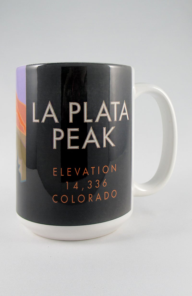 LaPlata Peak, Colorado - Colorado 14er - 15oz. Ceramic Mug