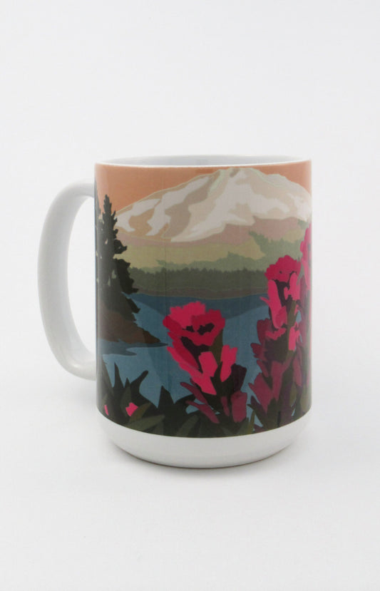 Lassen Peak - California - 15oz. Ceramic Mug