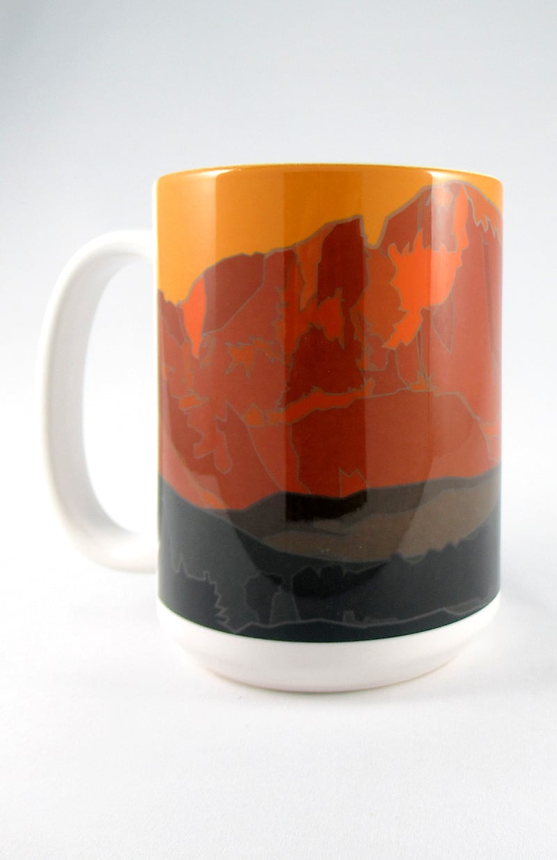 Longs Peak 3 (Dusk), Colorado - Colorado 14er - 15oz. Ceramic Mug