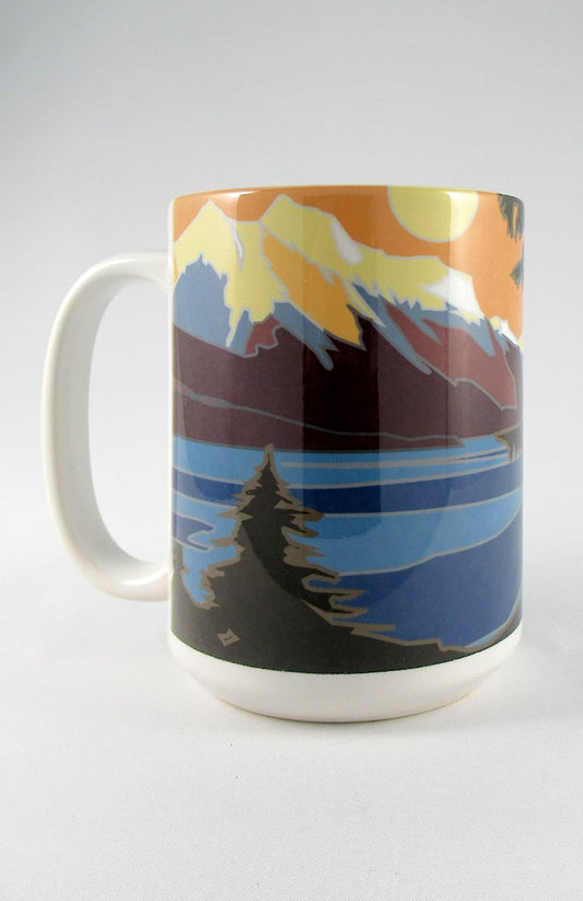 Lake McDonald (Glacier National Park) Montana - 15oz. Ceramic Mug