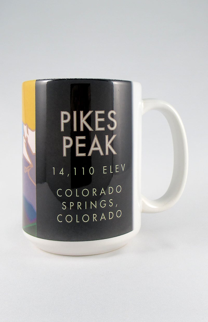 Pikes Peak, Colorado - Colorado 14er - 15oz. Ceramic Mug