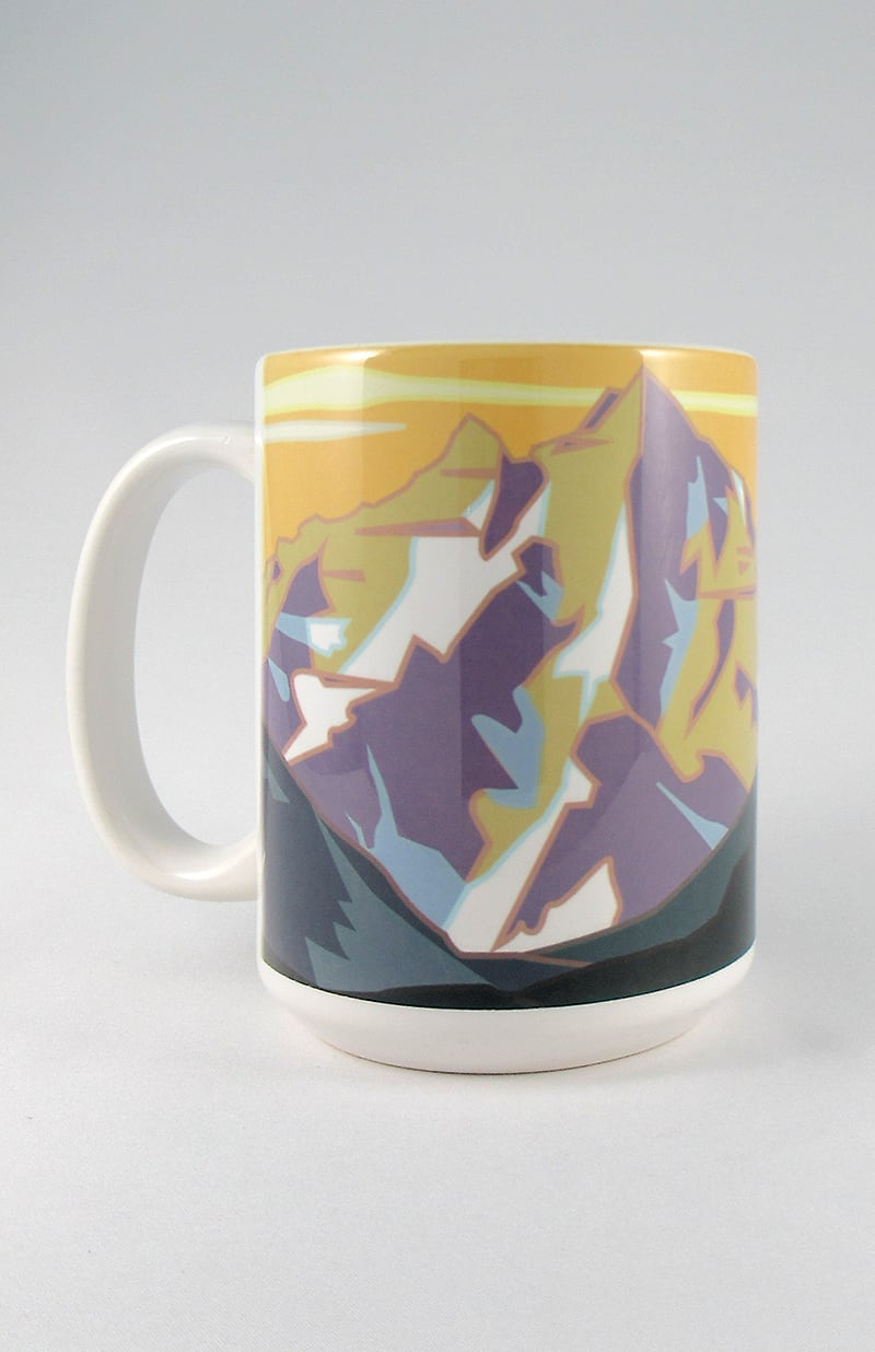 Pyramid Peak, Colorado - Colorado 14er - 15oz. Ceramic Mug