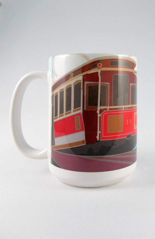 San Francisco (Cable Car), California - 15oz. Ceramic Mug