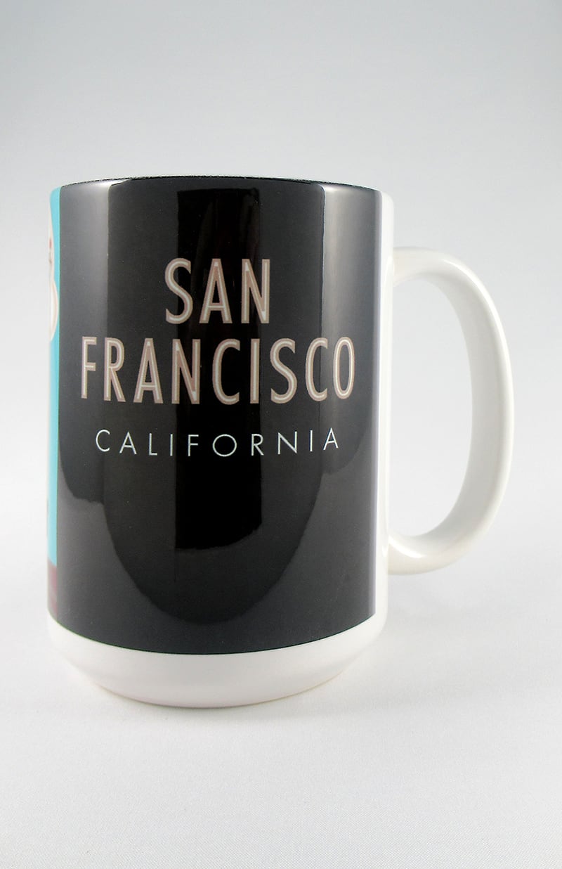 San Francisco (Cable Car), California - 15oz. Ceramic Mug