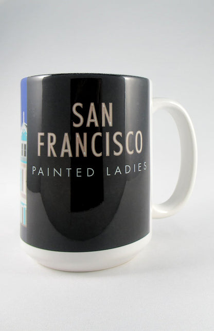 San Francisco (Painted Ladies), California - 15oz. Ceramic Mug