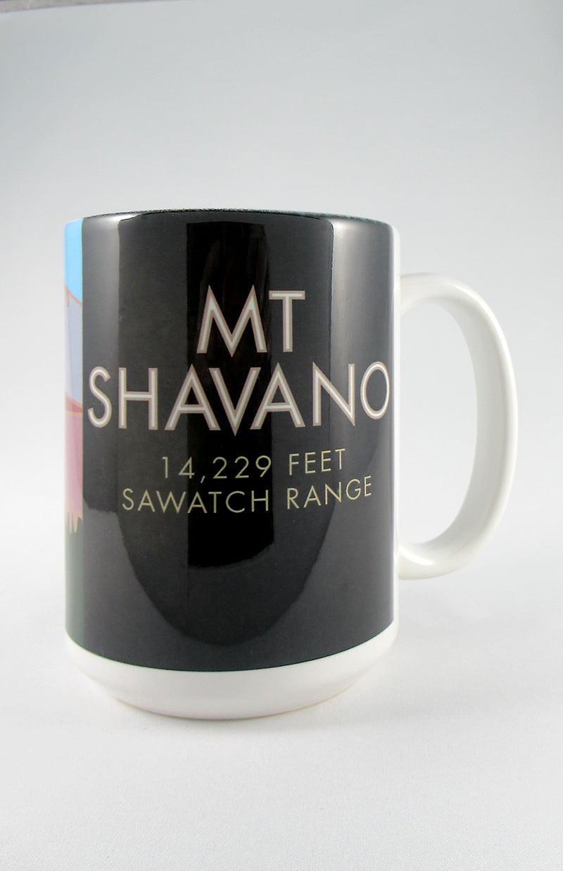 Mt. Shavano, Colorado - Colorado 14er - 15oz. Ceramic Mug