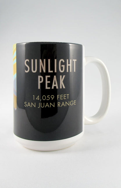 Sunlight Peak, Colorado - Colorado 14er - 15oz. Ceramic Mug