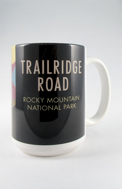 Trail Ridge Road 2 (Rocky Mountain National Park), Colorado - 15oz. Ceramic Mug