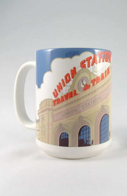 Union Station 2 (Summer Exterior), Denver, Colorado - 15oz. Ceramic Mug