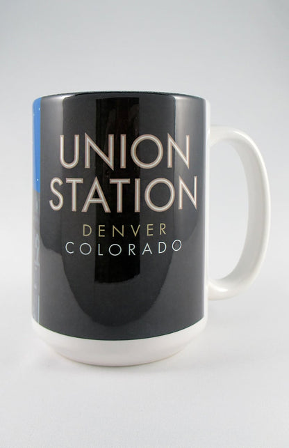 Union Station 1 (Snowflakes), Denver, Colorado - 15oz. Ceramic Mug