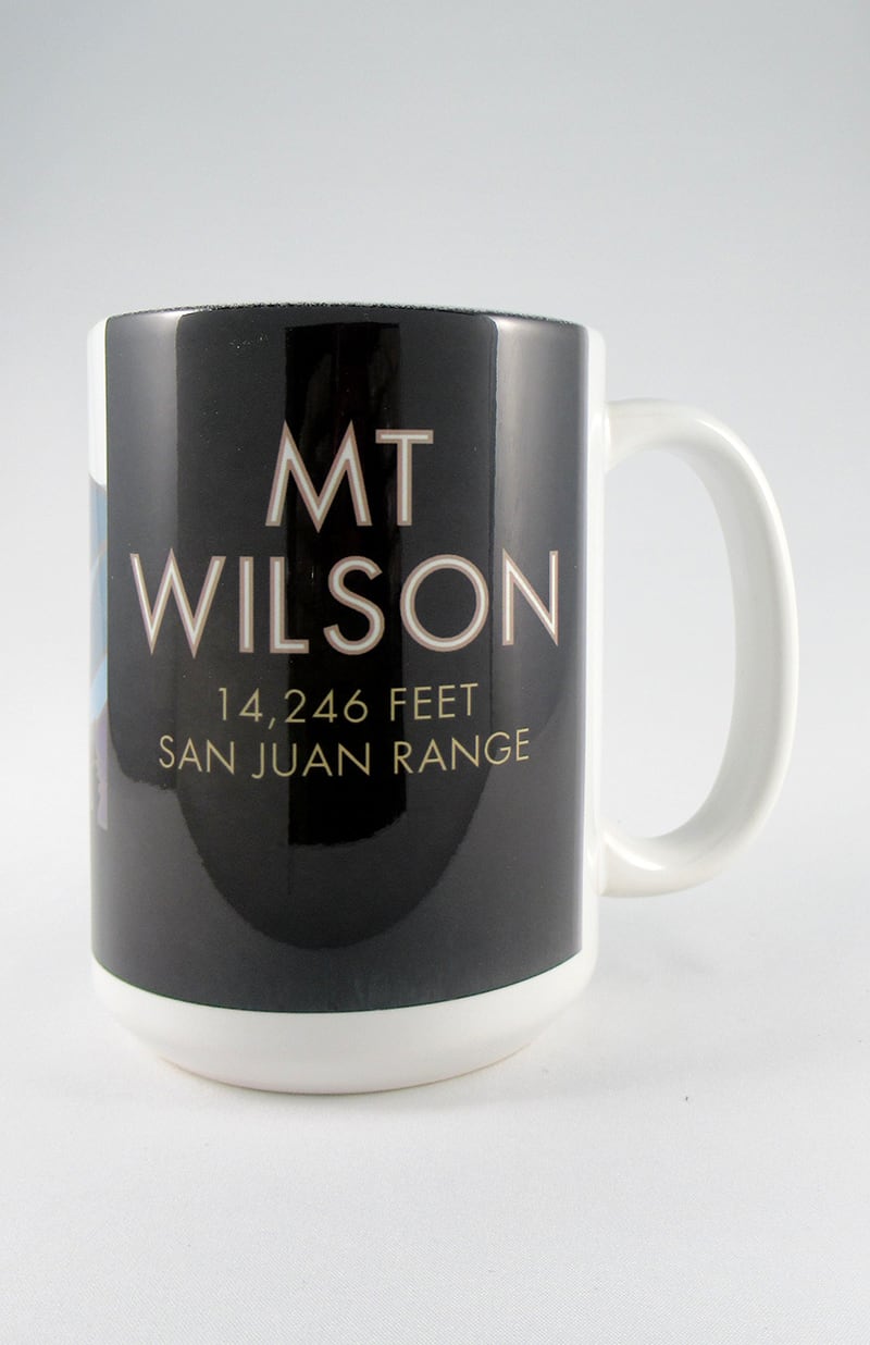 Mt. Wilson, Colorado - Colorado 14er - 15oz. Ceramic Mug