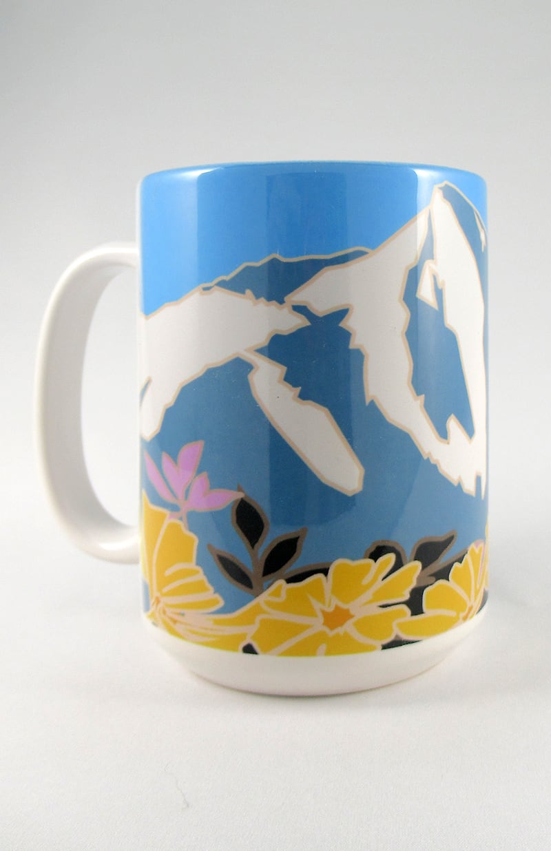 Crested Butte (Flowers), Colorado - 15oz. Ceramic Mug