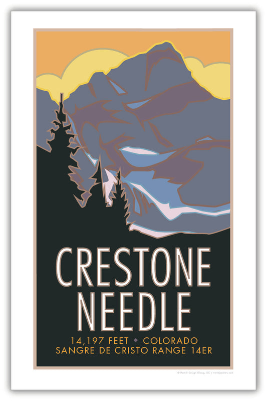 Crestone Needle, Colorado - Colorado 14er - Poster