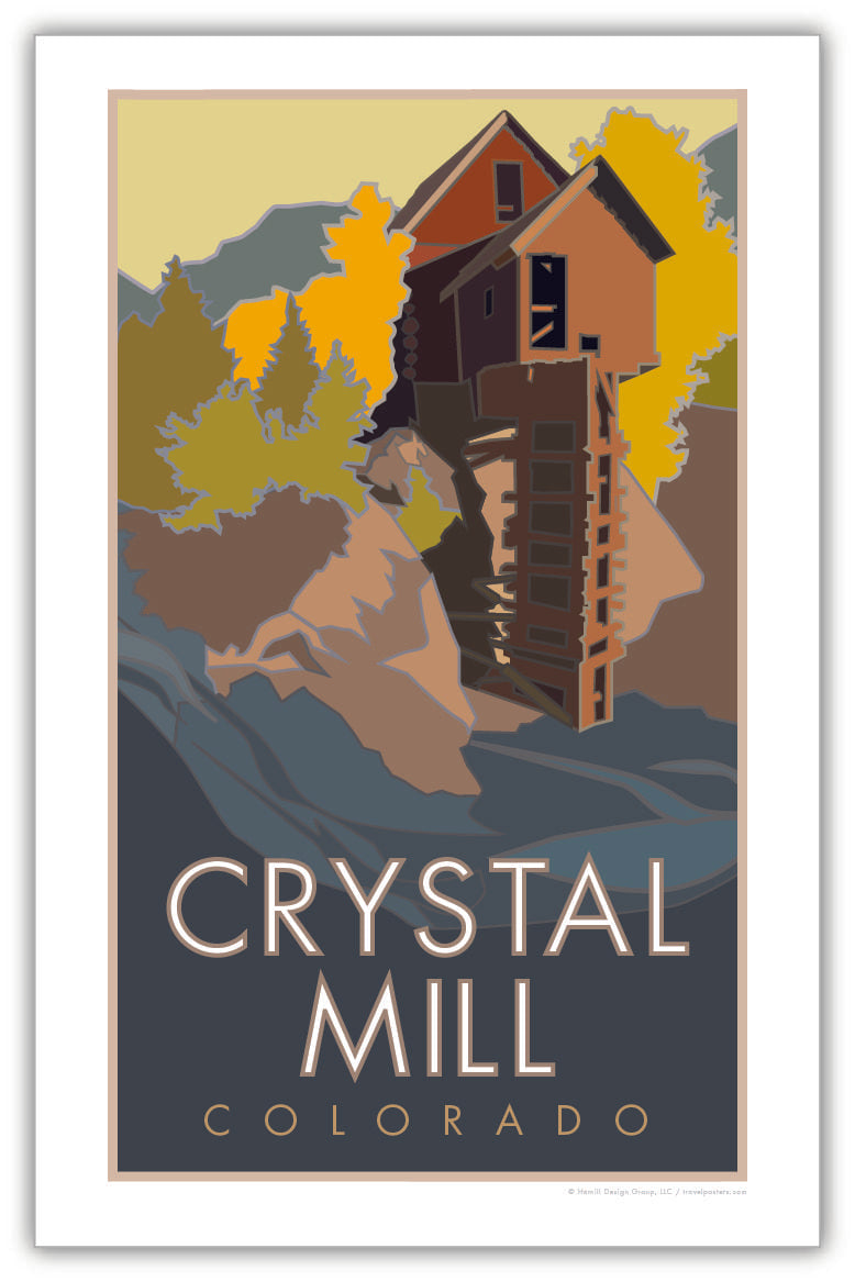 Crystal Mill, Colorado - Poster