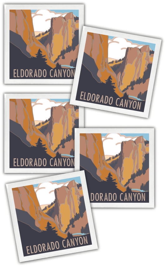 Eldorado Canyon, Colorado - 4.25" x 4.25" Ceramic Coaster