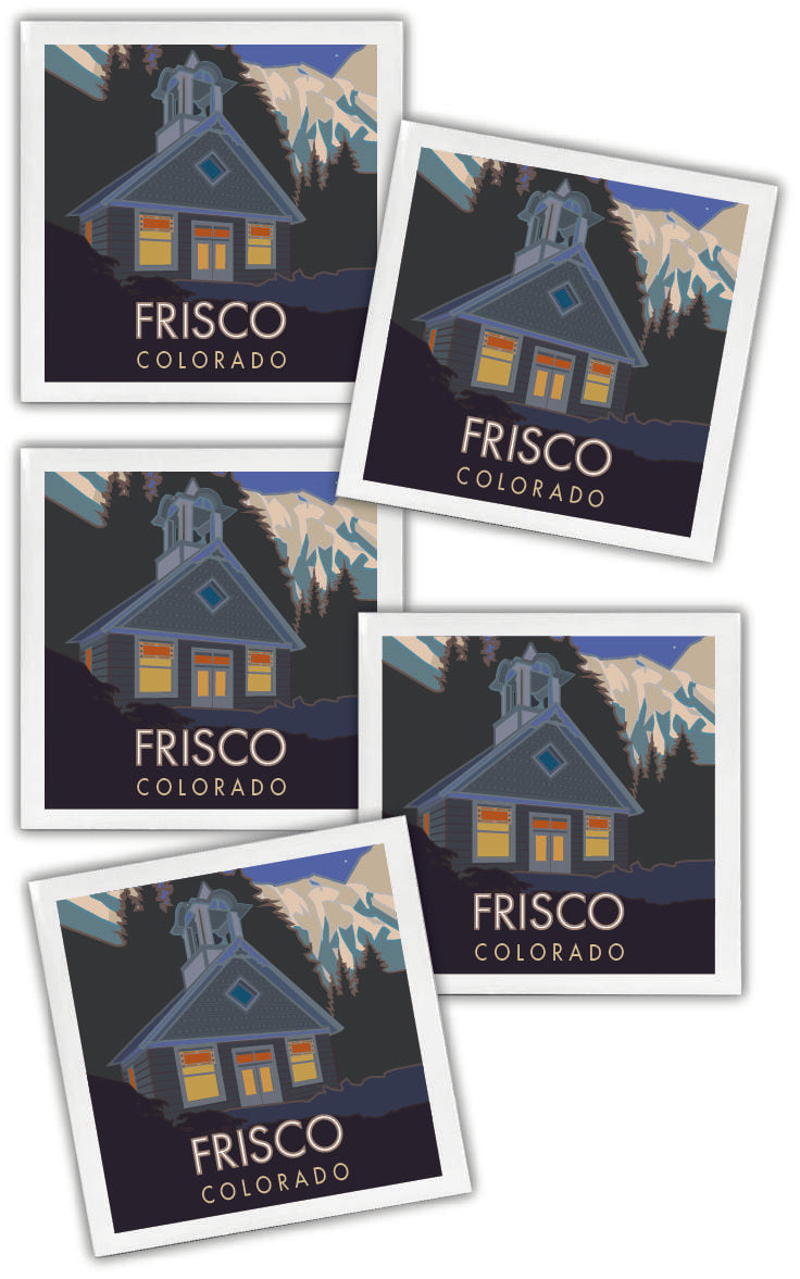 Frisco, Colorado - 4.25" x 4.25" Ceramic Coaster