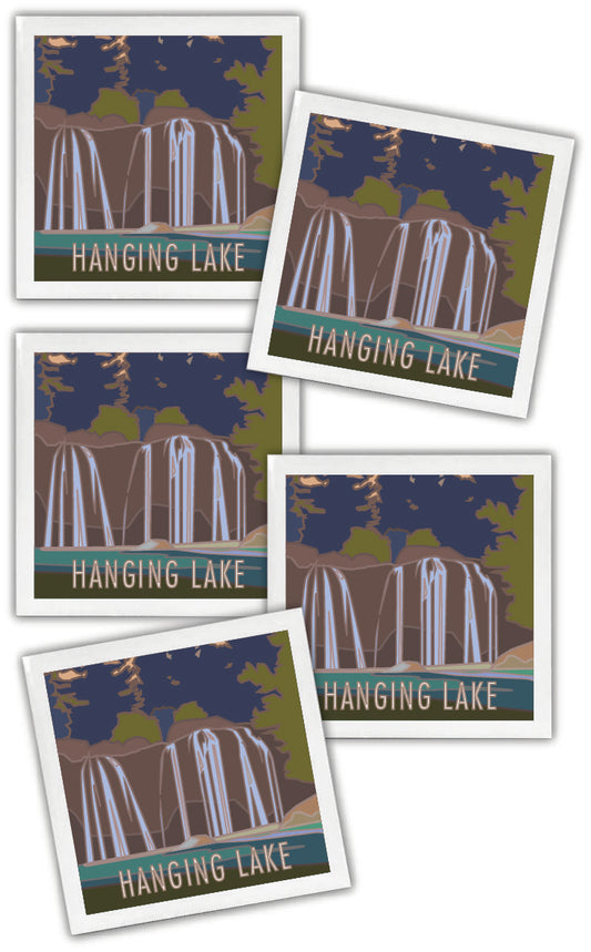 Hanging Lake, Colorado - 4.25" x 4.25" Ceramic Coaster