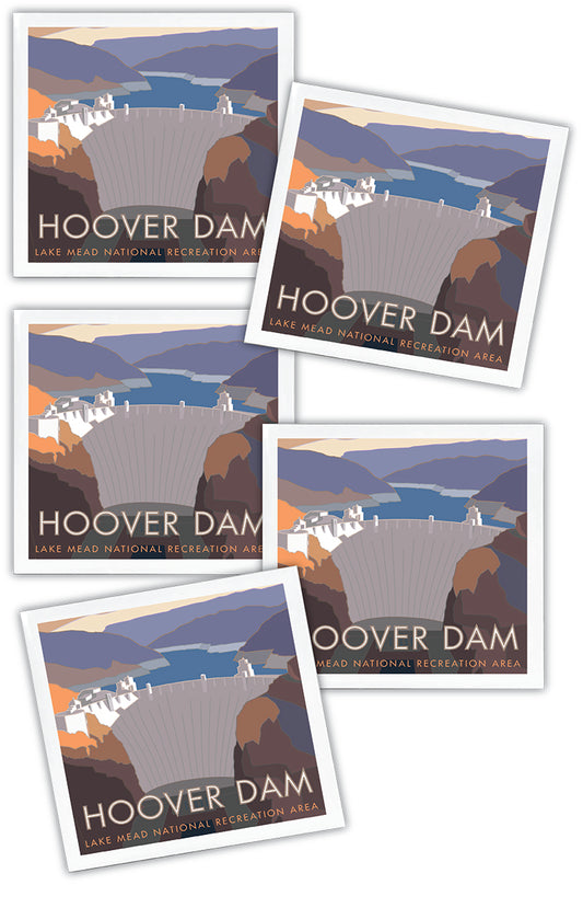 Hoover Dam, Lake Mead National Recreation Area, Nevada - 4.25" x 4.25" Ceramic Coaster