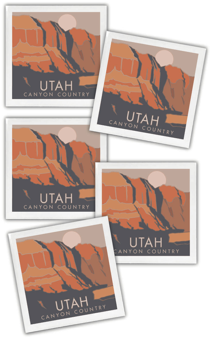 Utah Canyon Country - 4.25" x 4.25" Ceramic Coaster