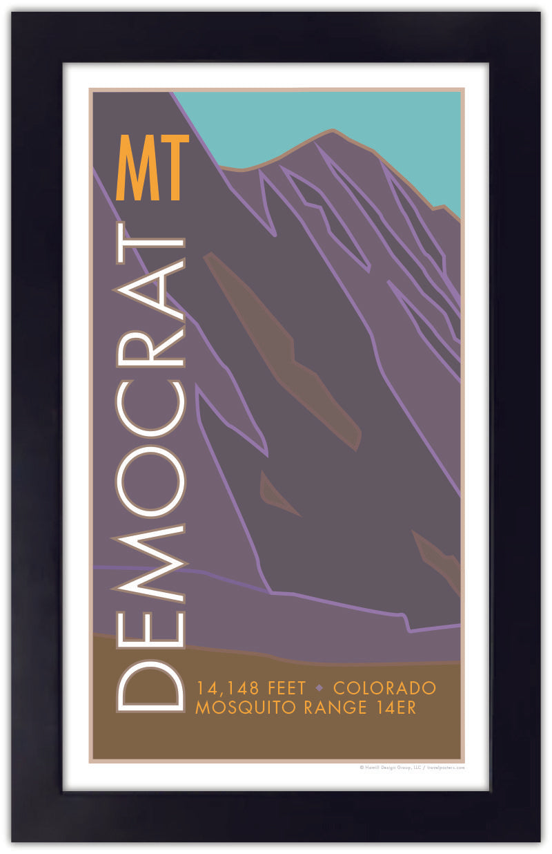 Mt. Democrat, Colorado - Colorado 14er - Poster