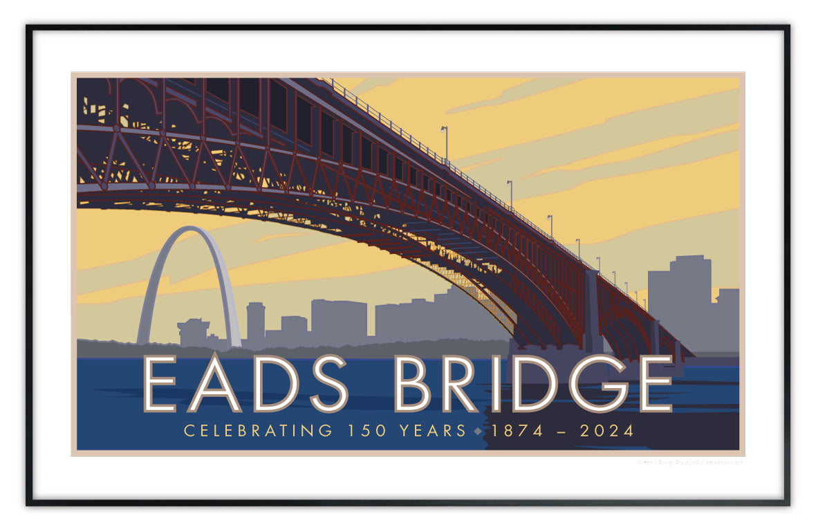 Eads Bridge, St. Louis, Missouri - Poster