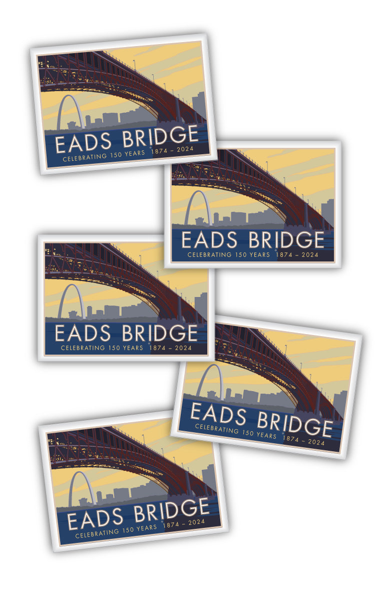 Eads Bridge, St. Louis, Missouri - 2.5" x 3.5" Magnet