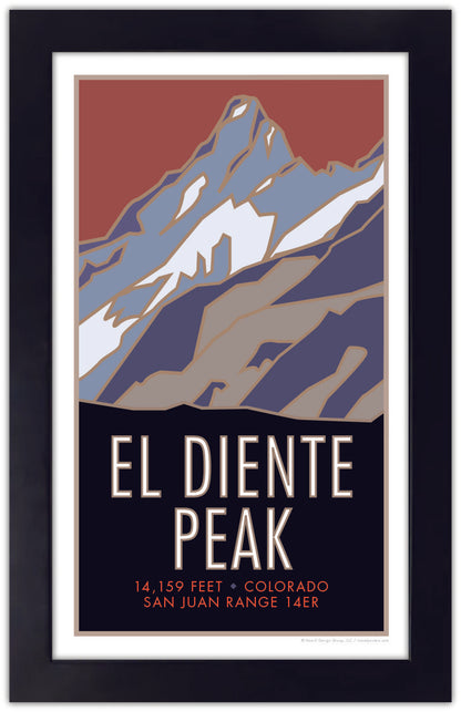 El Diente Peak, Colorado - Colorado 14er - Poster