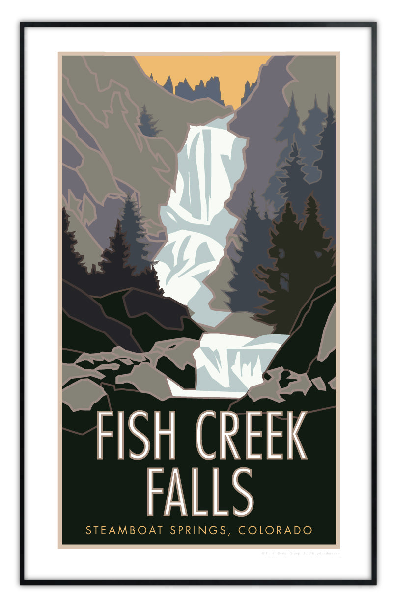 Fish Creek Falls - Steamboat Springs, Colorado - Poster